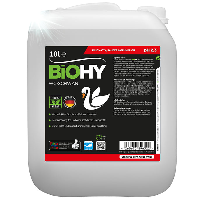 BiOHY WC-Schwan, Toilettenreiniger, WC-Ente, Kloreiniger