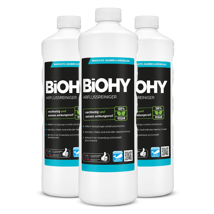 BiOHY drain cleaner, pipe cleaner, pipe free agent, concentrate