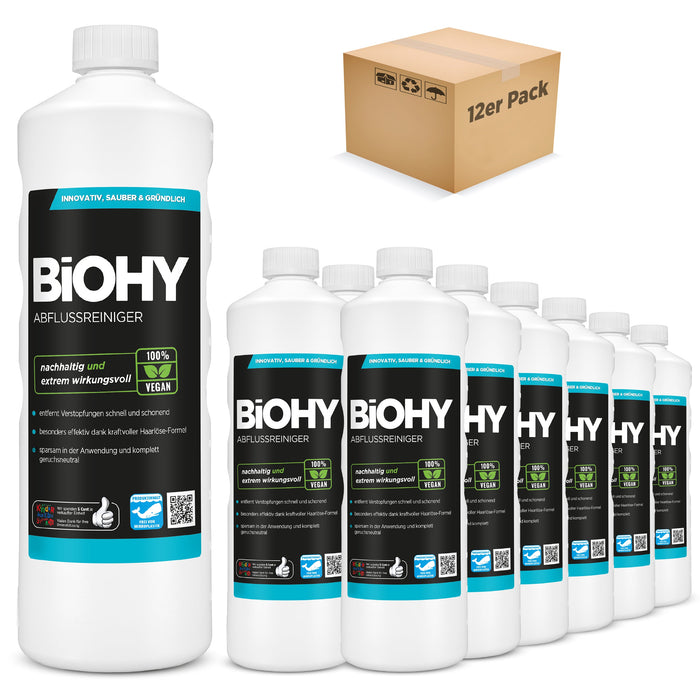 BiOHY drain cleaner, pipe cleaner, pipe free agent, concentrate