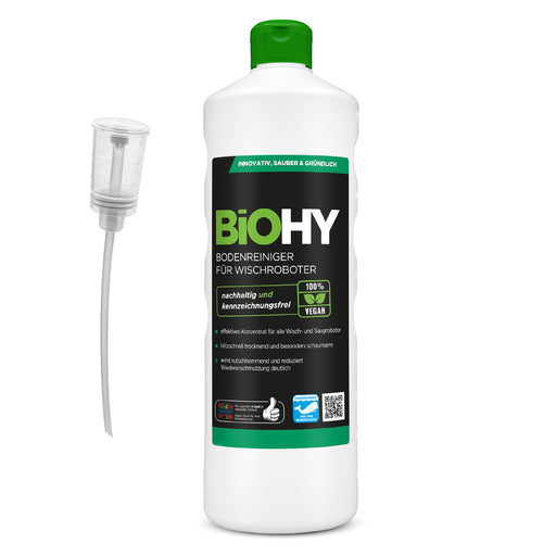 Produktbild von BiOHY Bodenreiniger für Wischroboter 1 Liter, Glanzreiniger, Bodenwischpflege