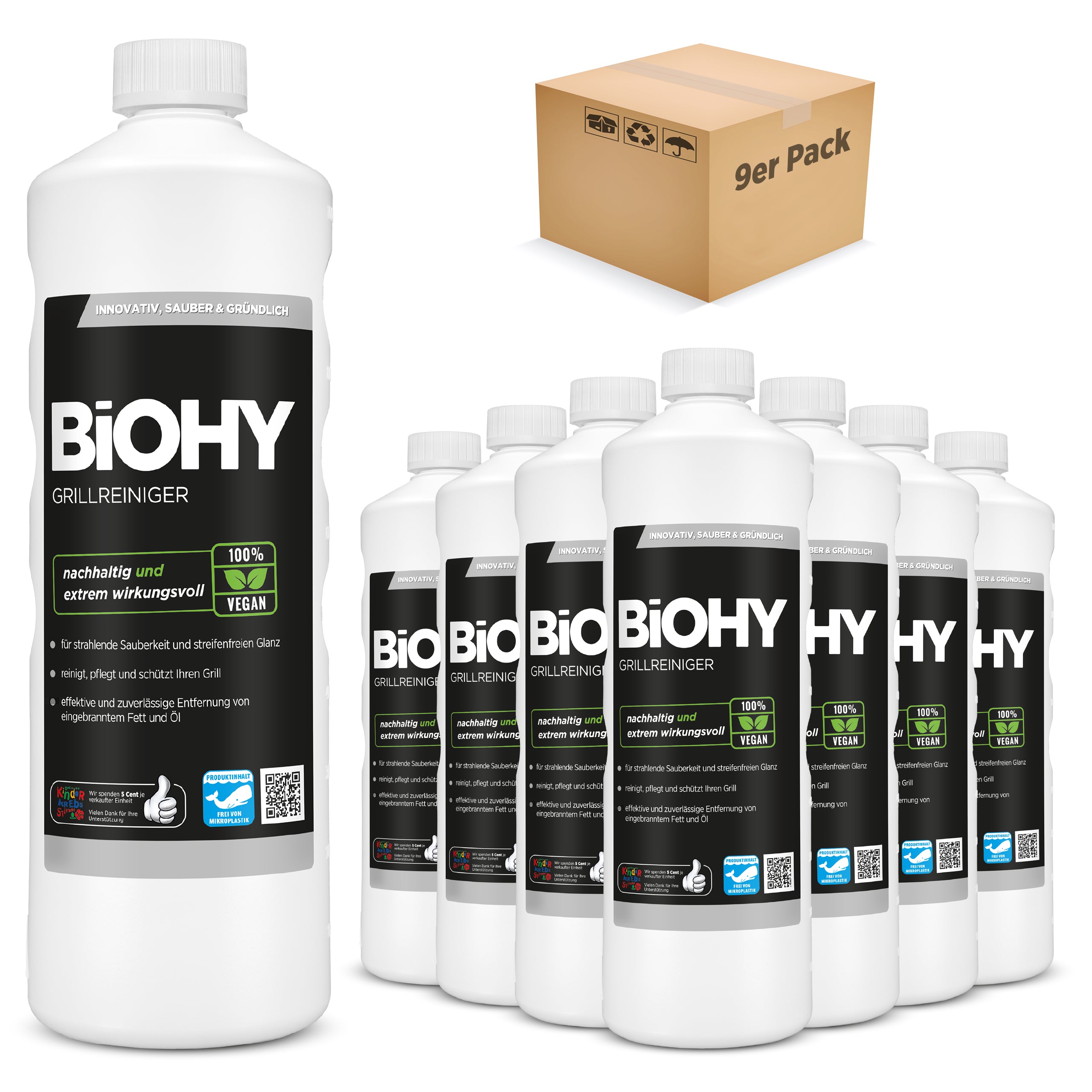 BiOHY nettoyant pour barbecue, nettoyant pour barbecue à gaz, nettoyant pour BBQ, nettoyant pour grille de barbecue