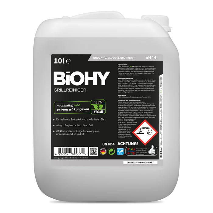 Detergente per griglia BiOHY, detergente per griglia, detergente per barbecue, detergente per griglia, B2B