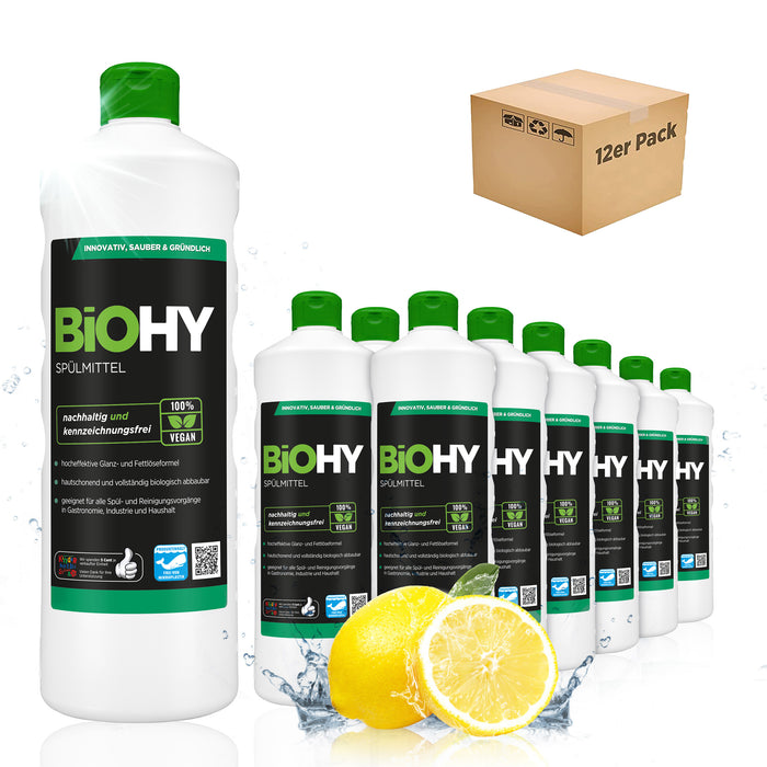 BiOHY washing-up liquid, dishwashing liquid, hand washing-up liquid, dishwashing detergent, B2B