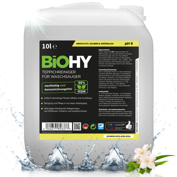 BiOHY Teppichreiniger für Waschsauger 10L (B2B)