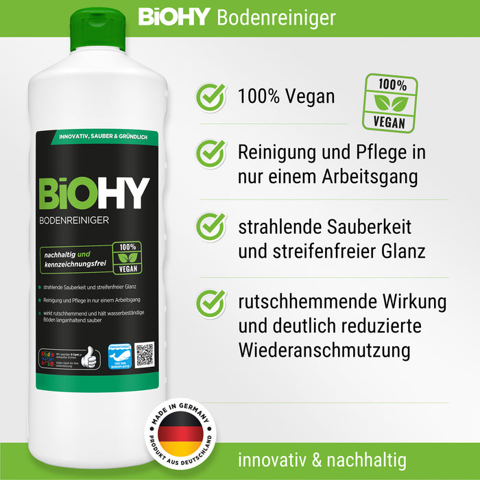 BiOHY Profi Reinigungsmittel-Komplett-Set (8x1l Flasche) + Dosierer